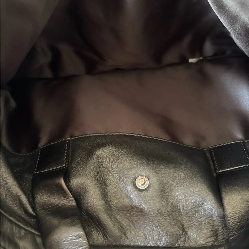 MCM Studded Black Leather laptop bag - Picture 4 of 9